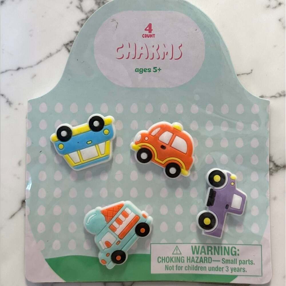 Target Bullseye Playground 4 Count Vehicle Shoe Charms Accessories